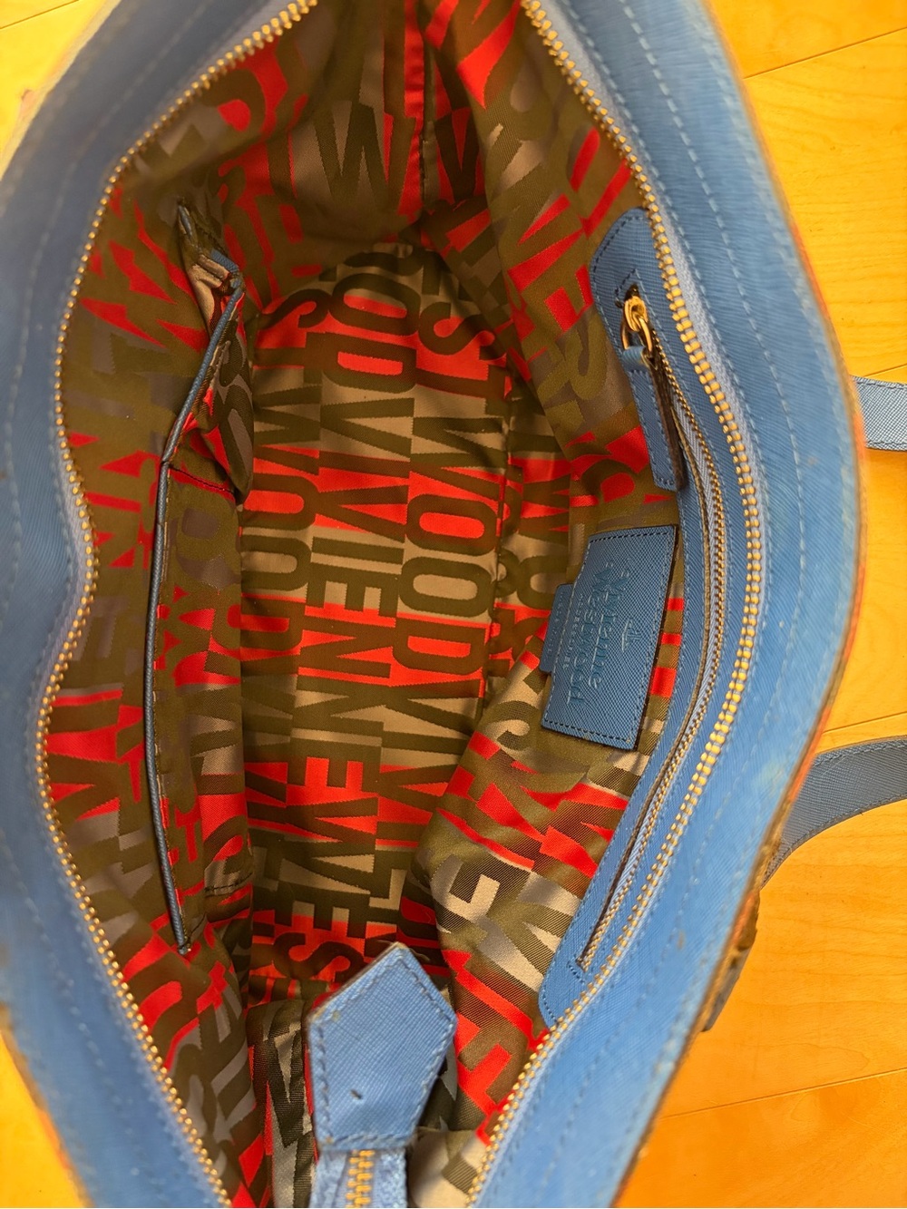 Vivienne Westwood Multicolor Orb Print Tote - Picture 6 of 7